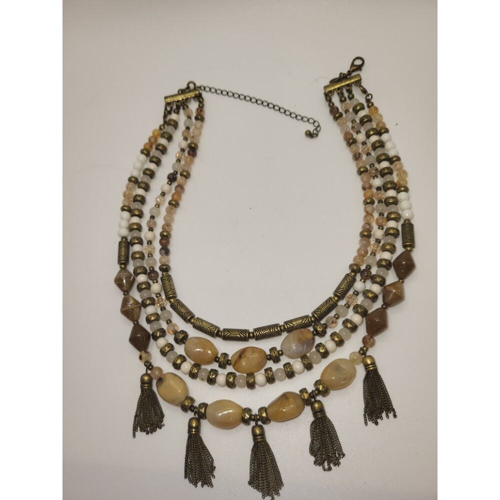 16" Premier Designs Boho Statement Necklace Retro Women Party Vacation Jewelry